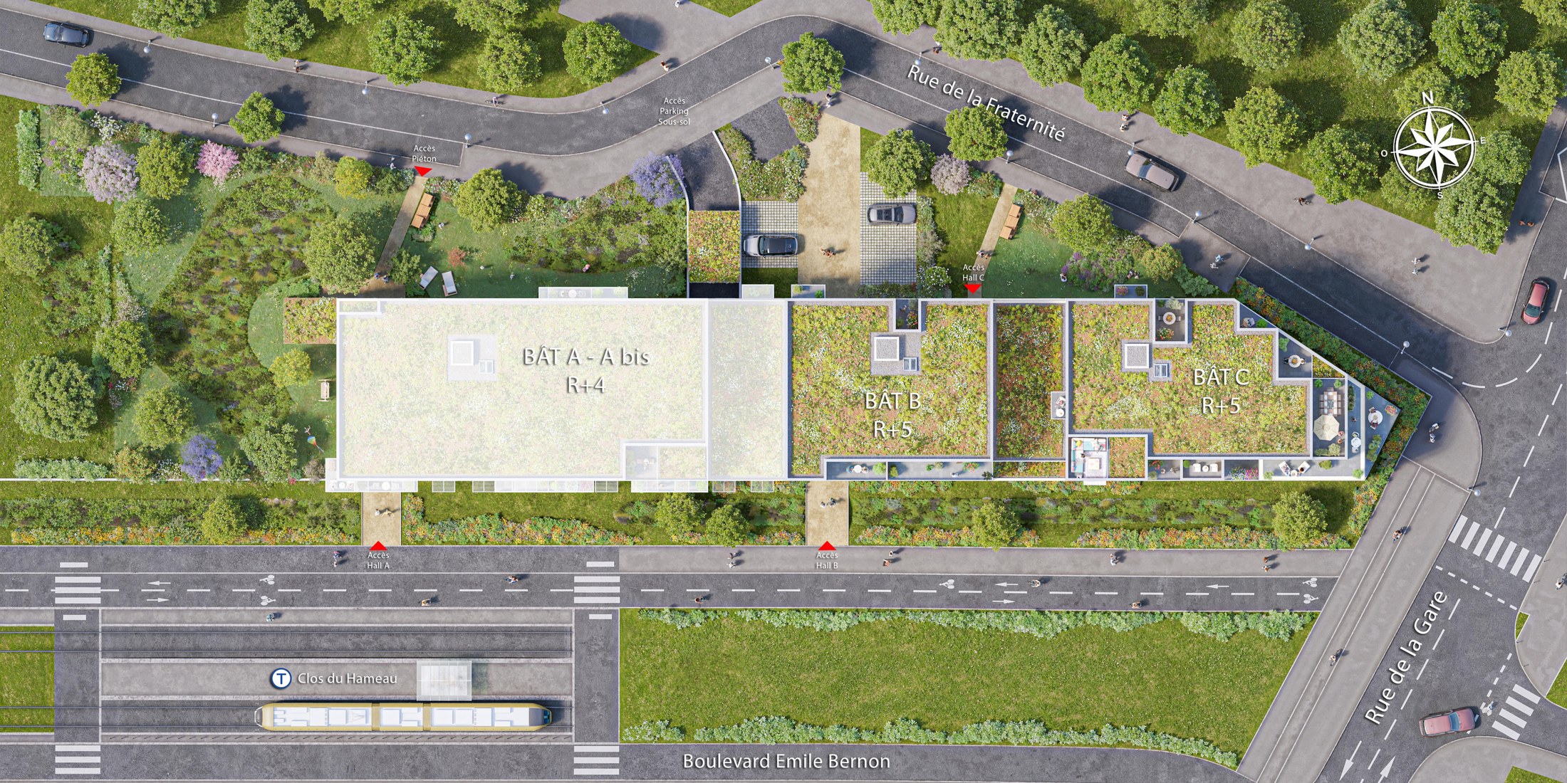 Plan de masse — My Work Orléans Clos du Hameau